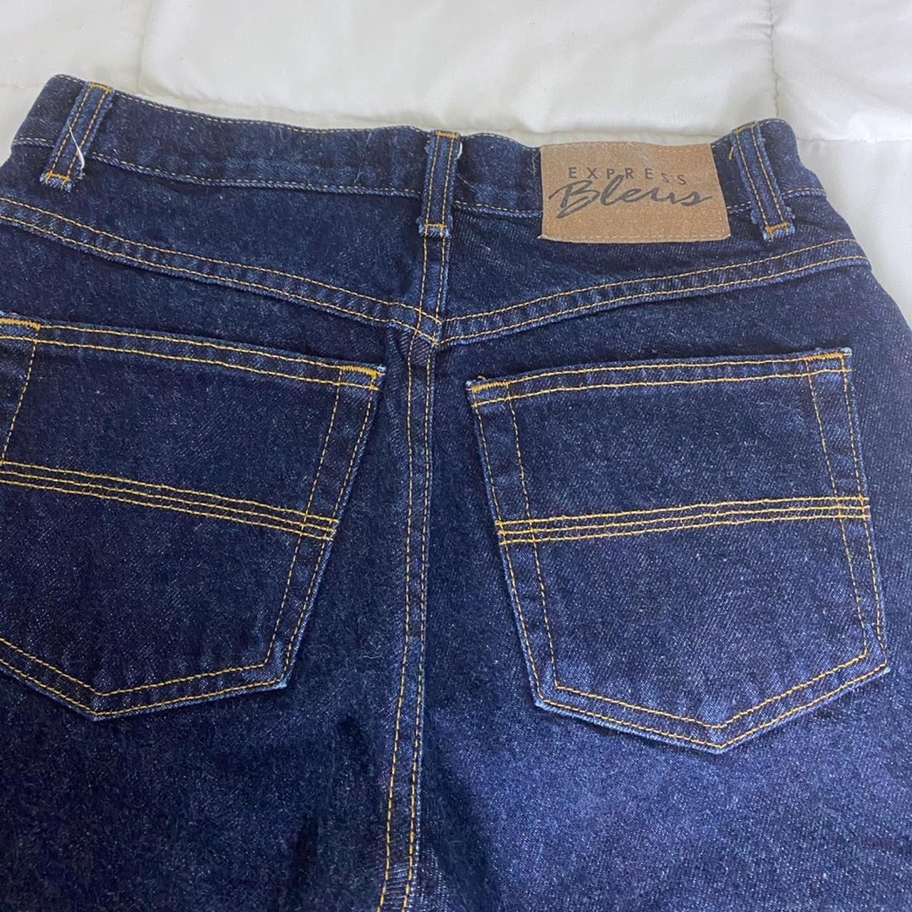 Vintage 90s Express Bleus High Rise Jeans Beautiful... - Depop