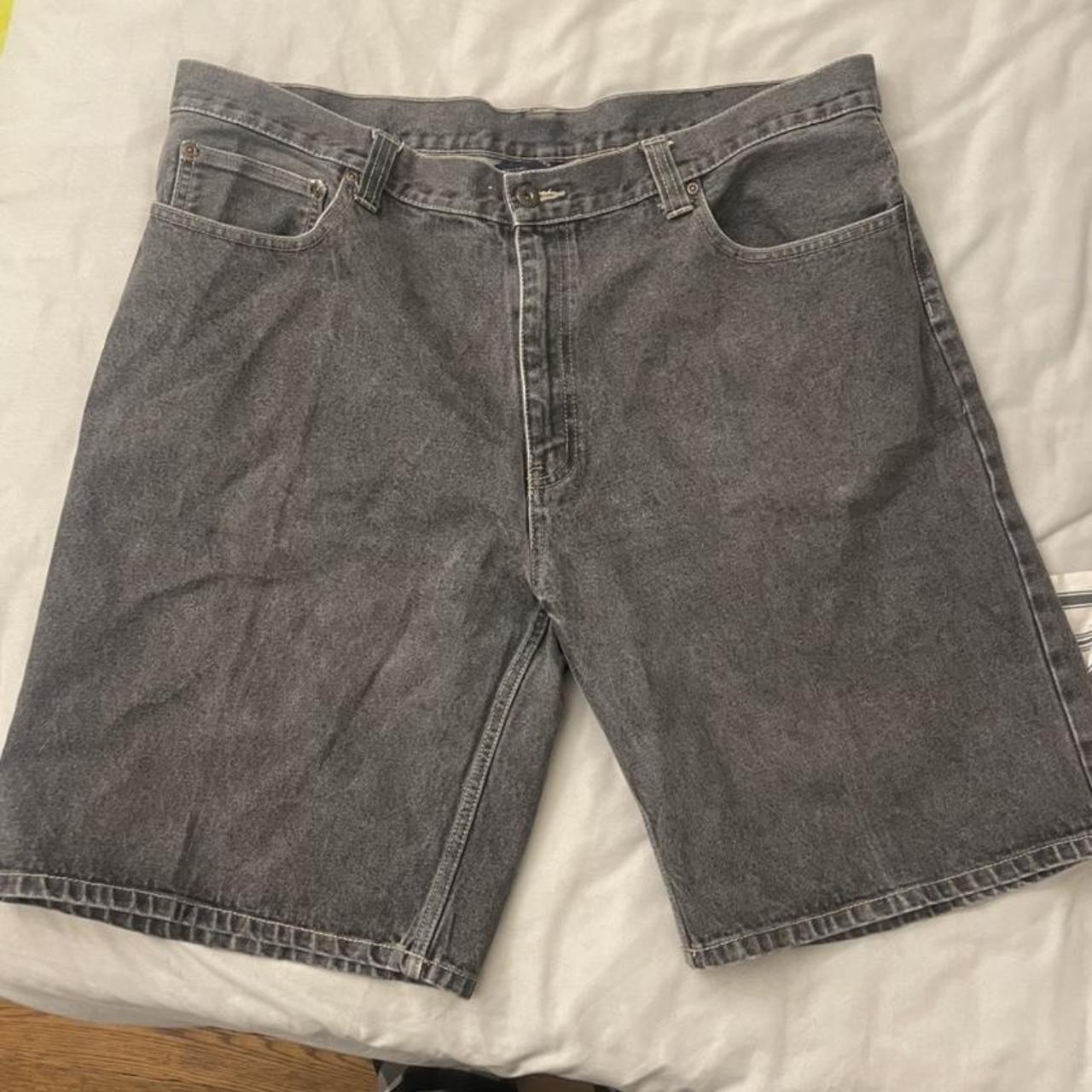 Baggy Faded Glory Jean Shorts Size 40 Washed... - Depop