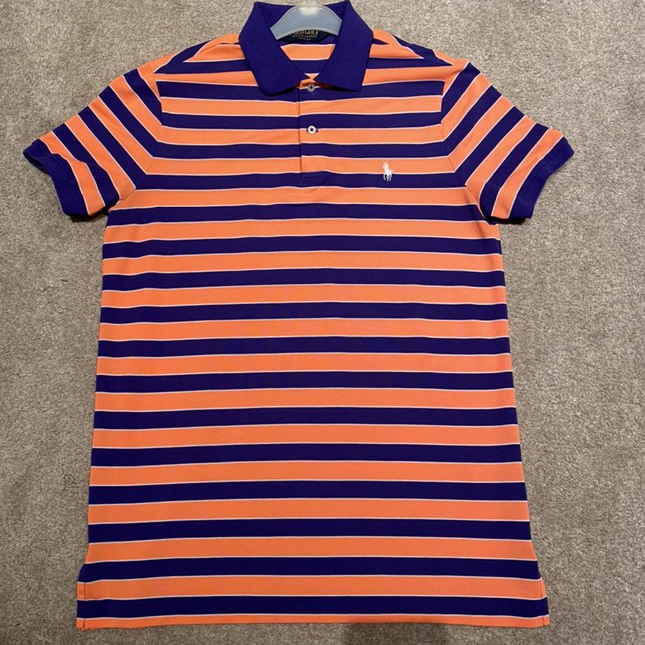 Ralph Lauren Men's Purple and Orange Polo-shirts | Depop