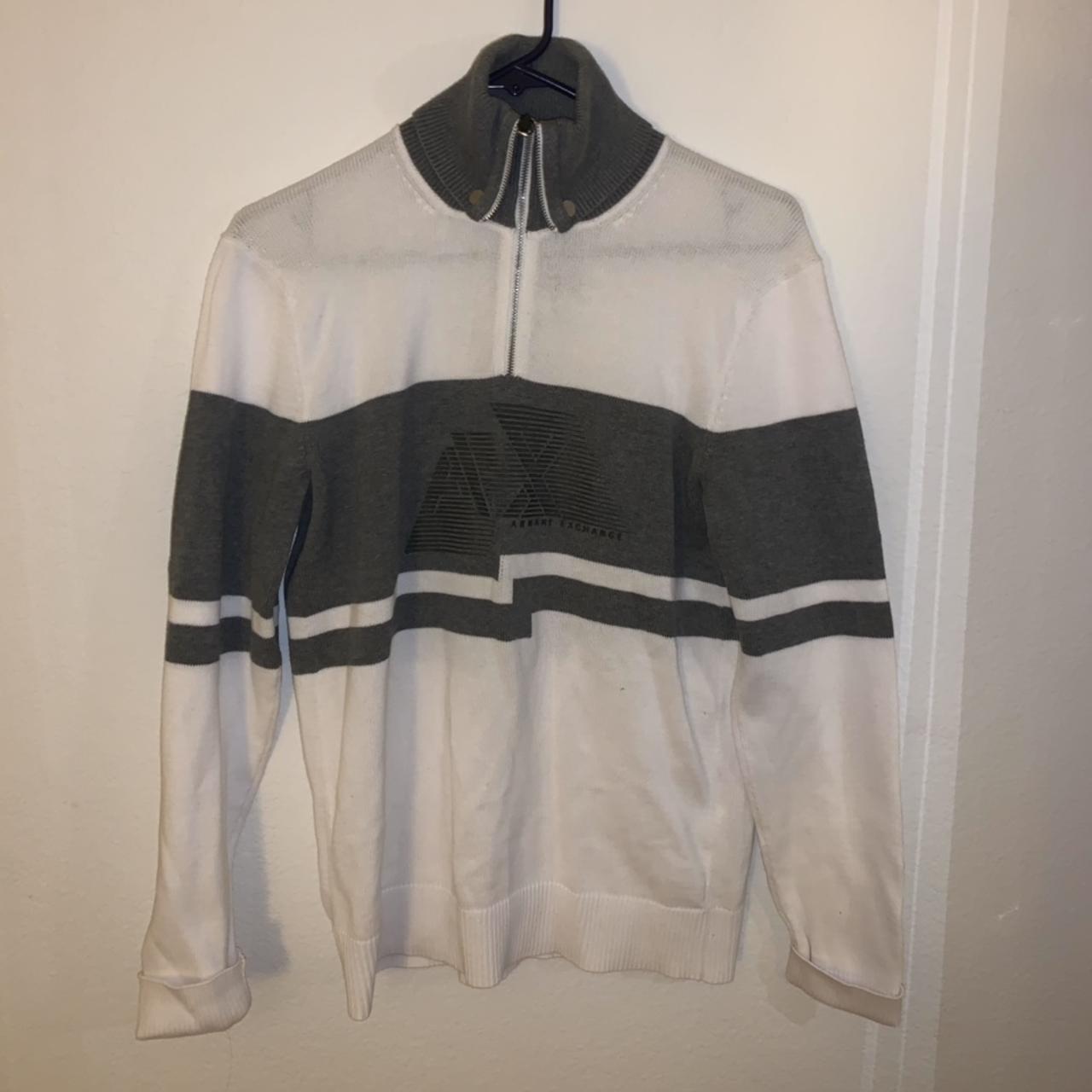 Armani Exchange quarter zip sweatshirt never worn,... Depop