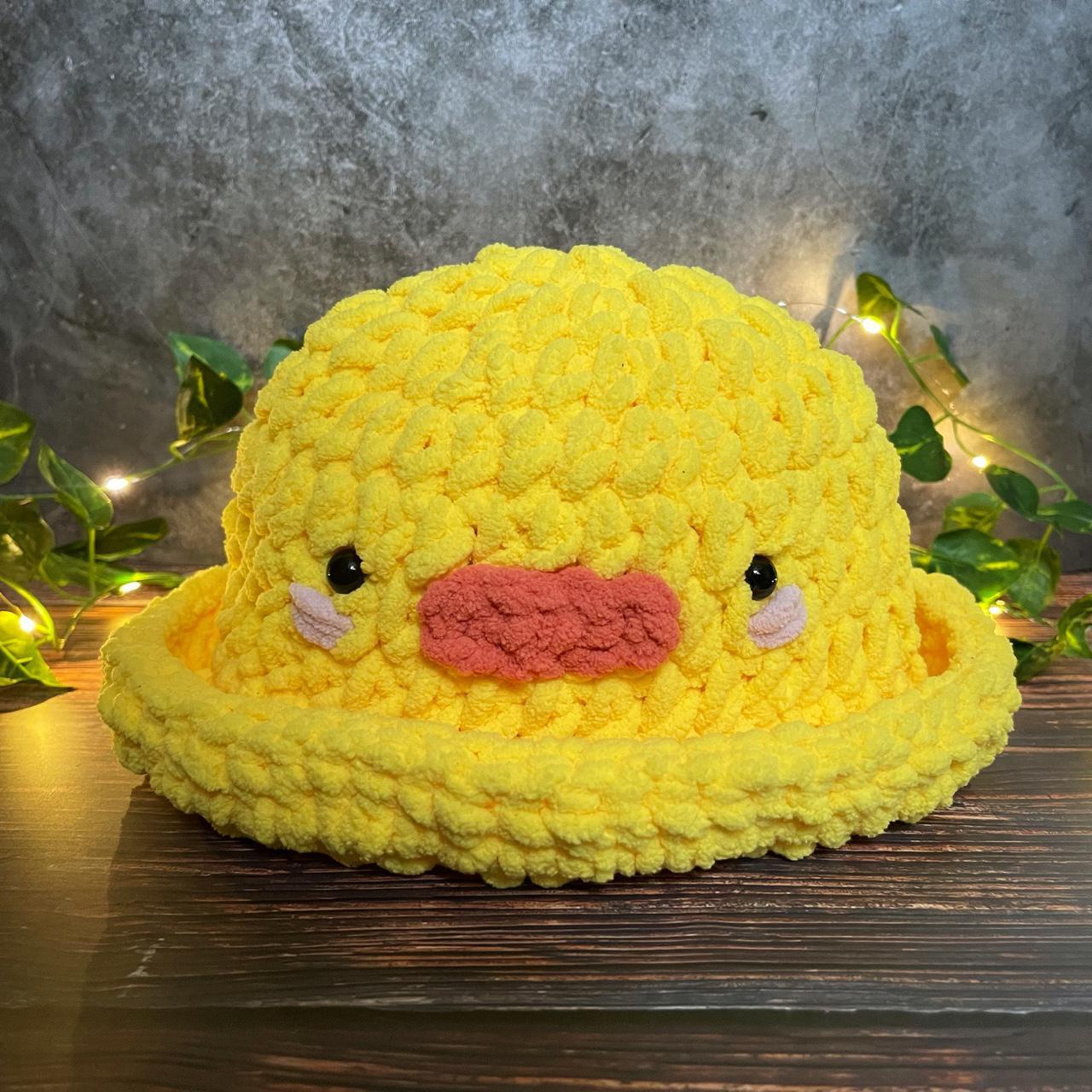 duck bucket hat crochet