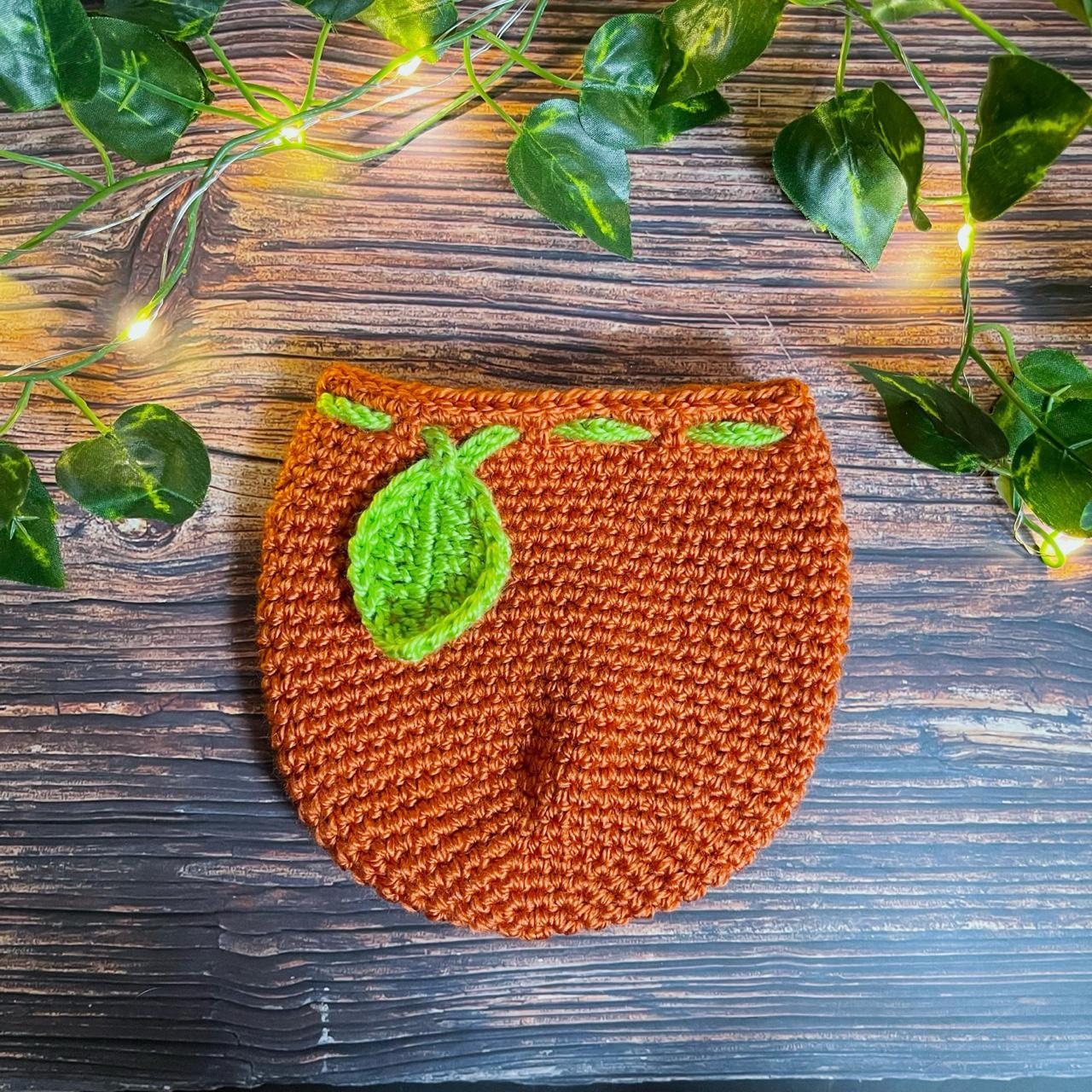 Crochet Orange Drawstring Pouch 🍊 SHOPWIDE SALE... Depop