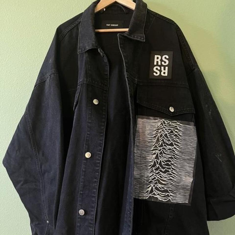 Raf simons new order denim jacket best sale