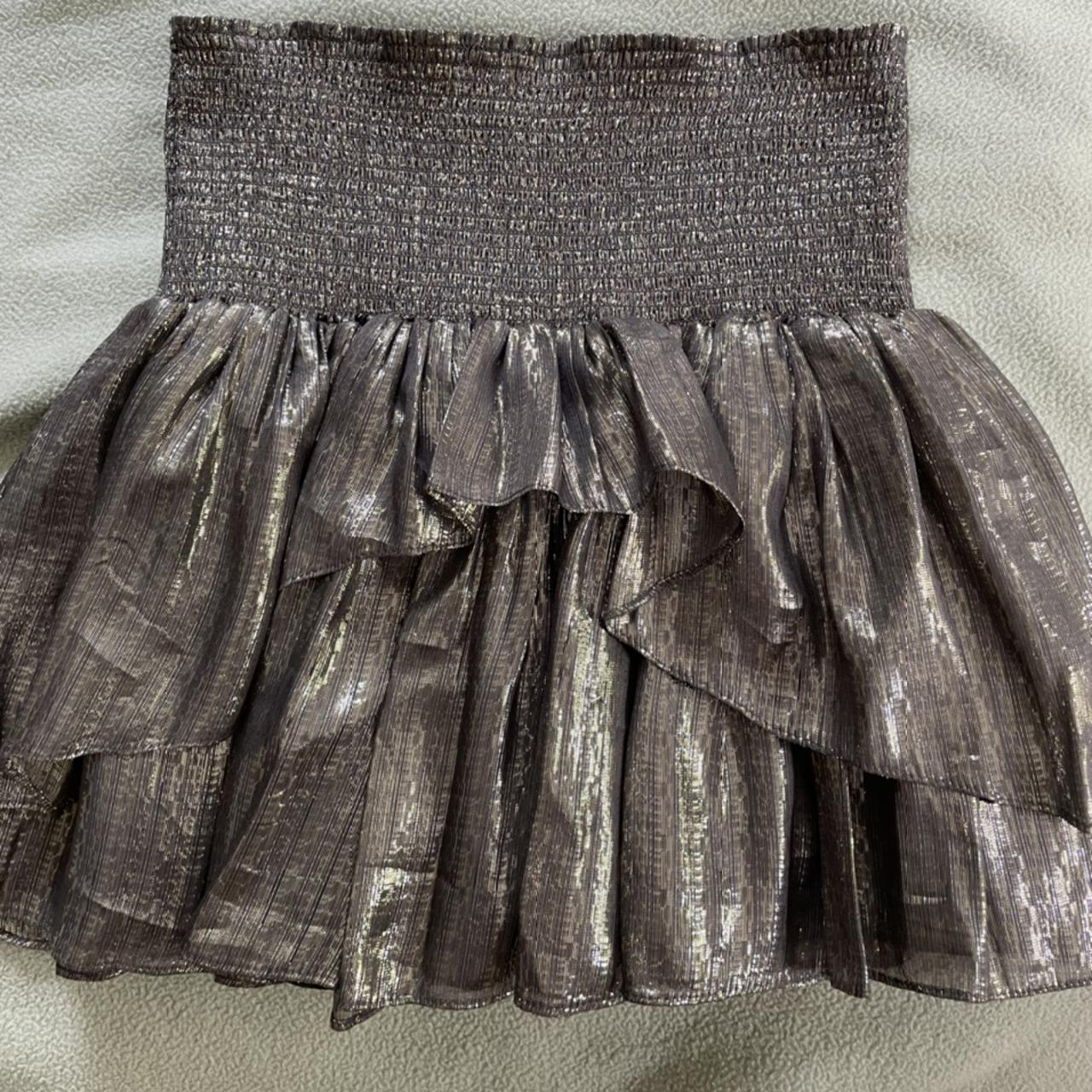 ramy brook metallic skirt