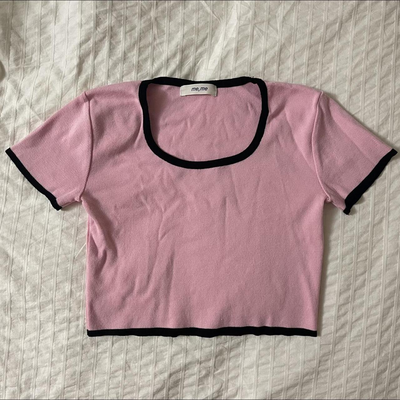 Stylenanda baby pink crop top, lightly worn, not... Depop