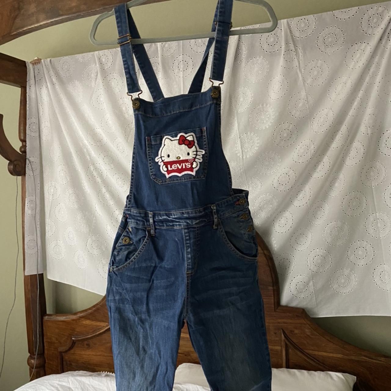 Levi's Women's Blue and Navy Dungarees-overalls | Depop