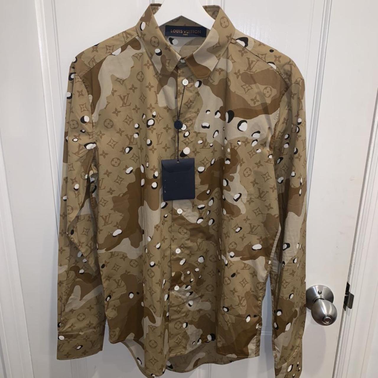 louis vuitton camo dna shirt