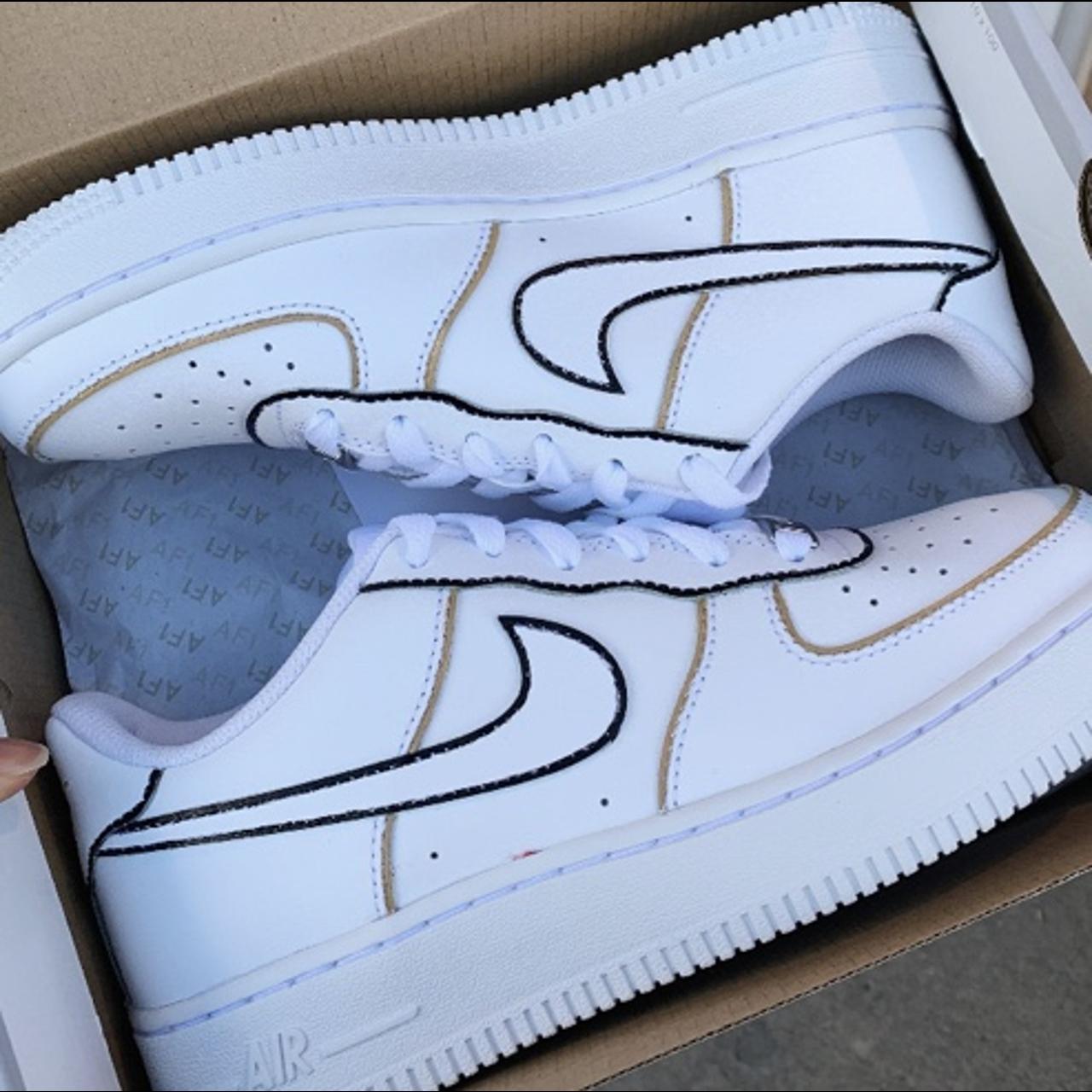 brown painted airforces