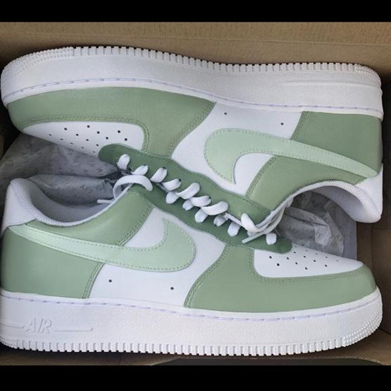 nike air force 1 sage custom