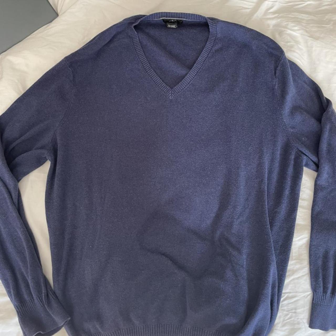 calvin klein blue sweater size XL! reminds me of... - Depop