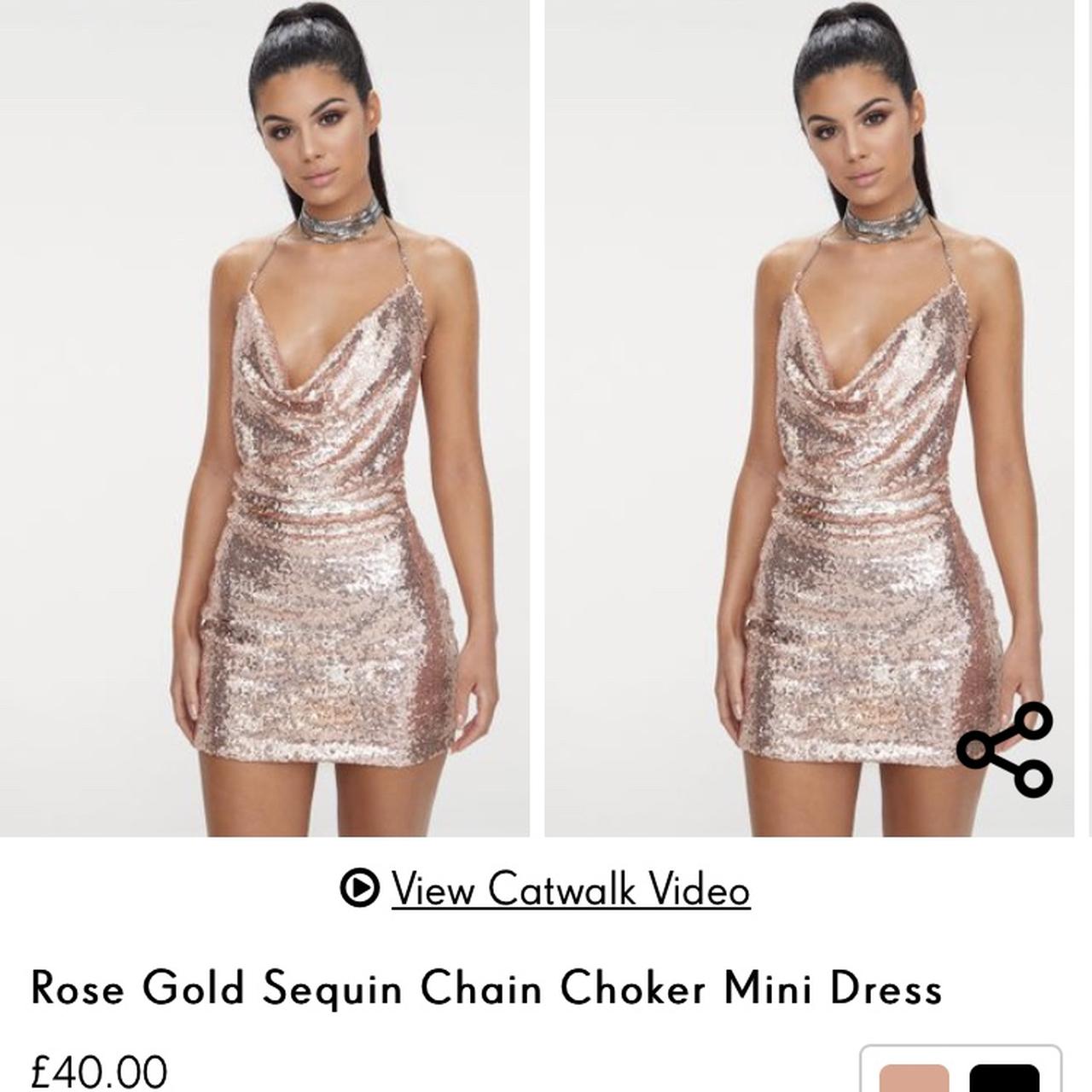 Size sequin choker dress from pretty little Depop