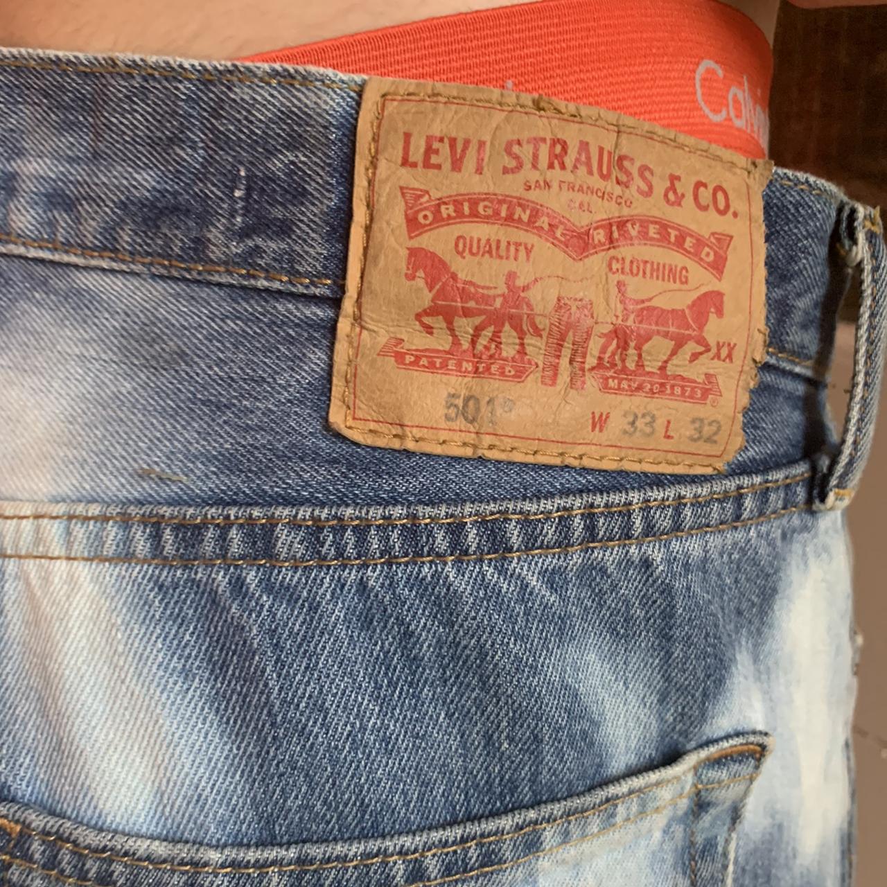 Bleached Levi’s 501 33w 32l#vintage #skinhead