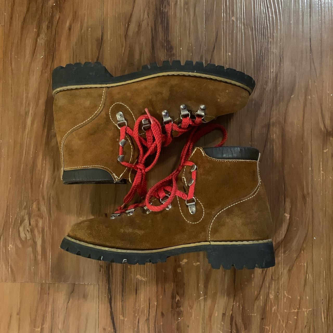 vintage hiking boots from the 90s these are super... - Depop