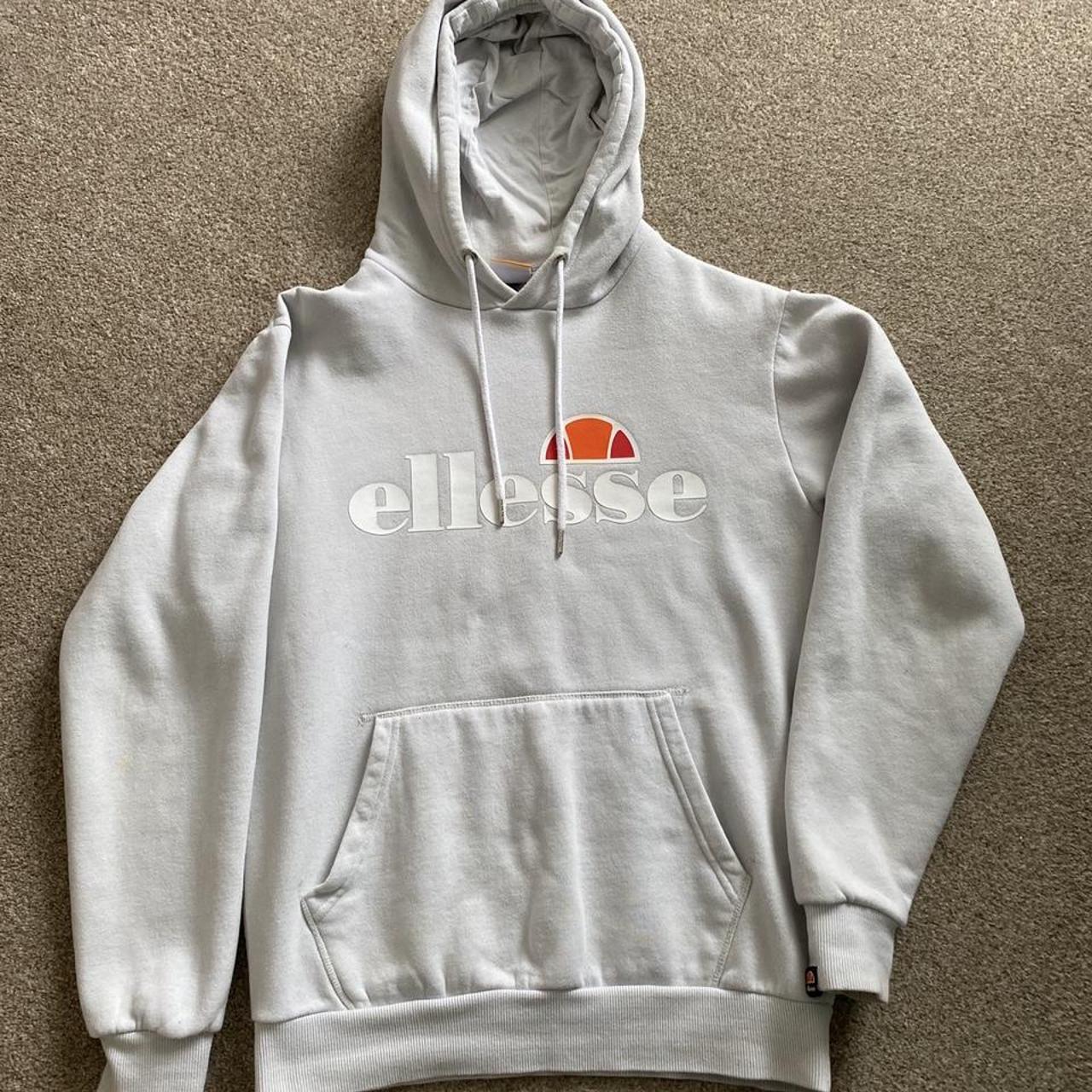 Grey Ellesse Hoodie Size 12 Good condition with. Depop