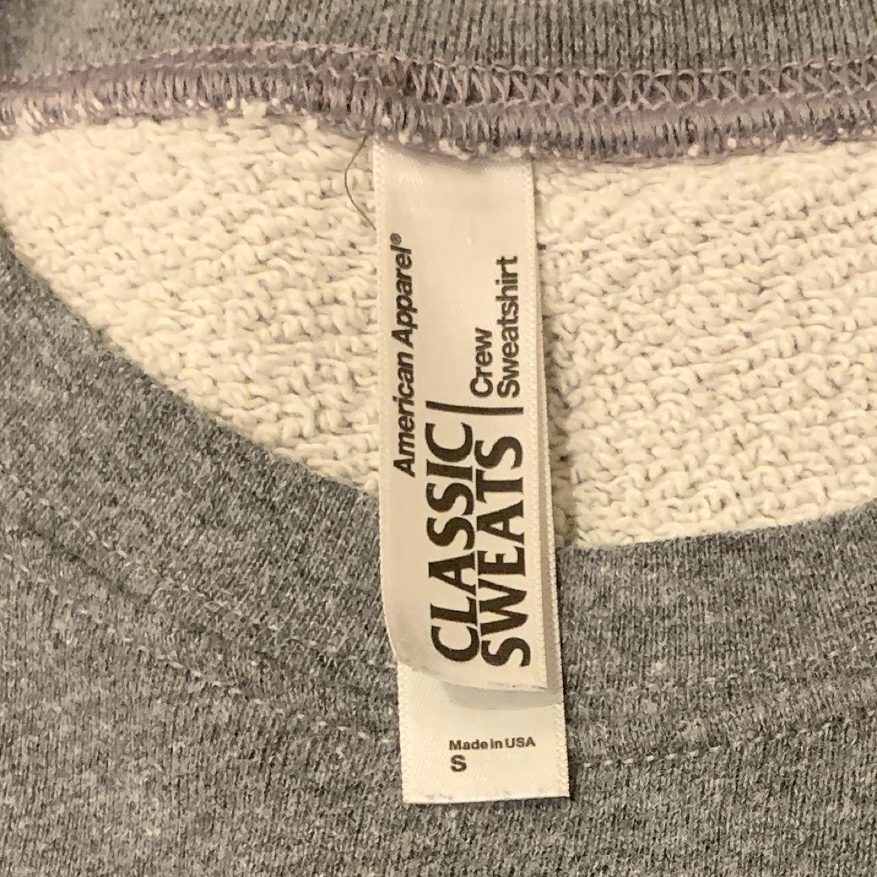American Apparel Women's Grey and Black Sweatshirt (3)