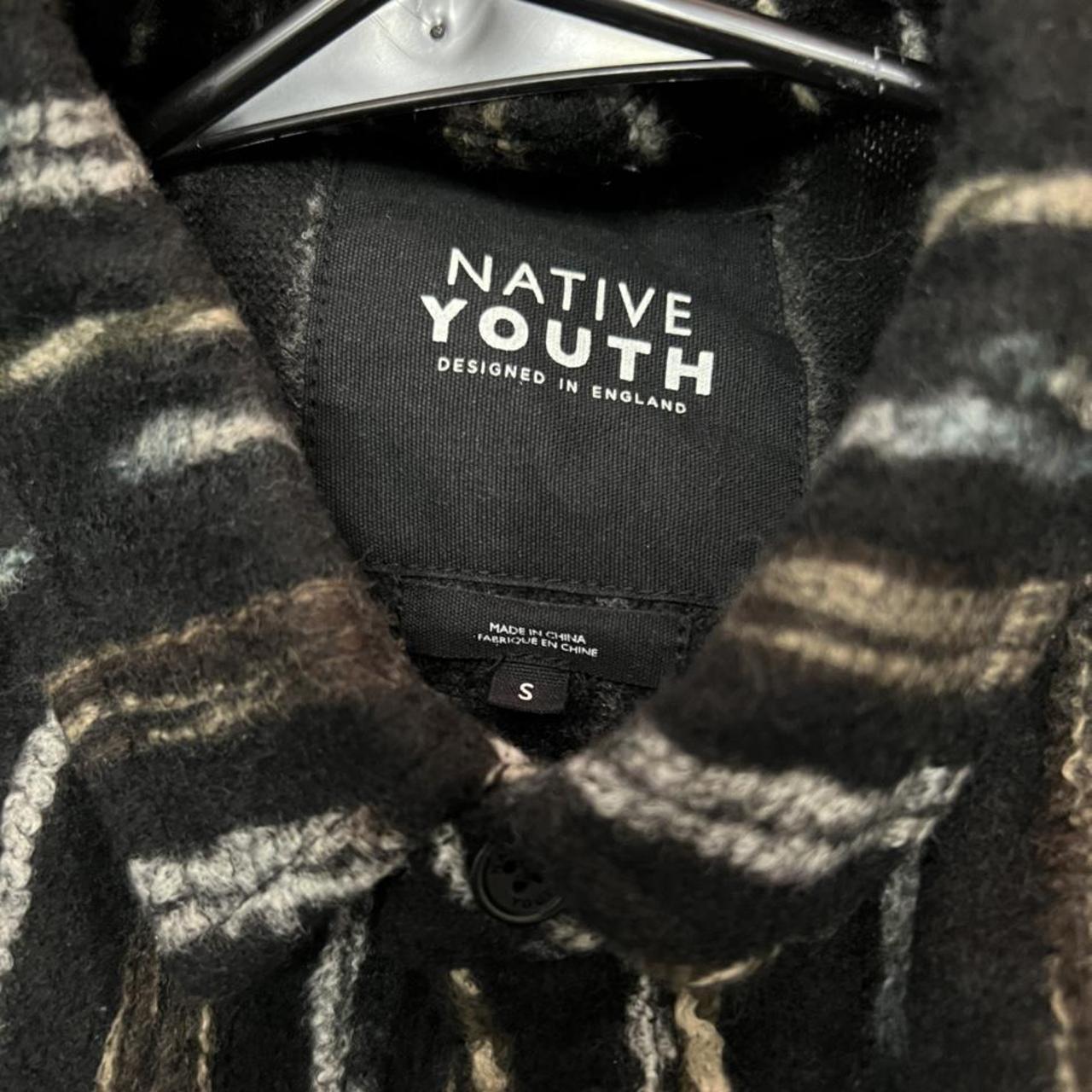 Native Youth Men's Black and White Shirt (2)