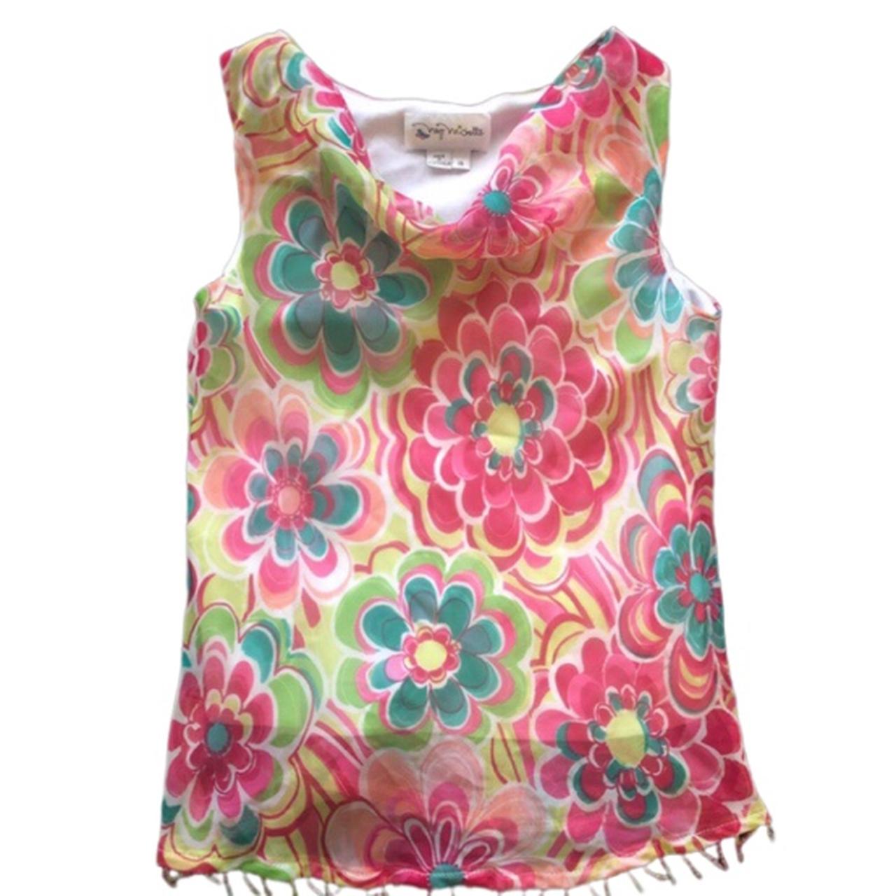 Product Image 1 - Floral Fairycore Sleeveless Embellished Blouse

Sheer