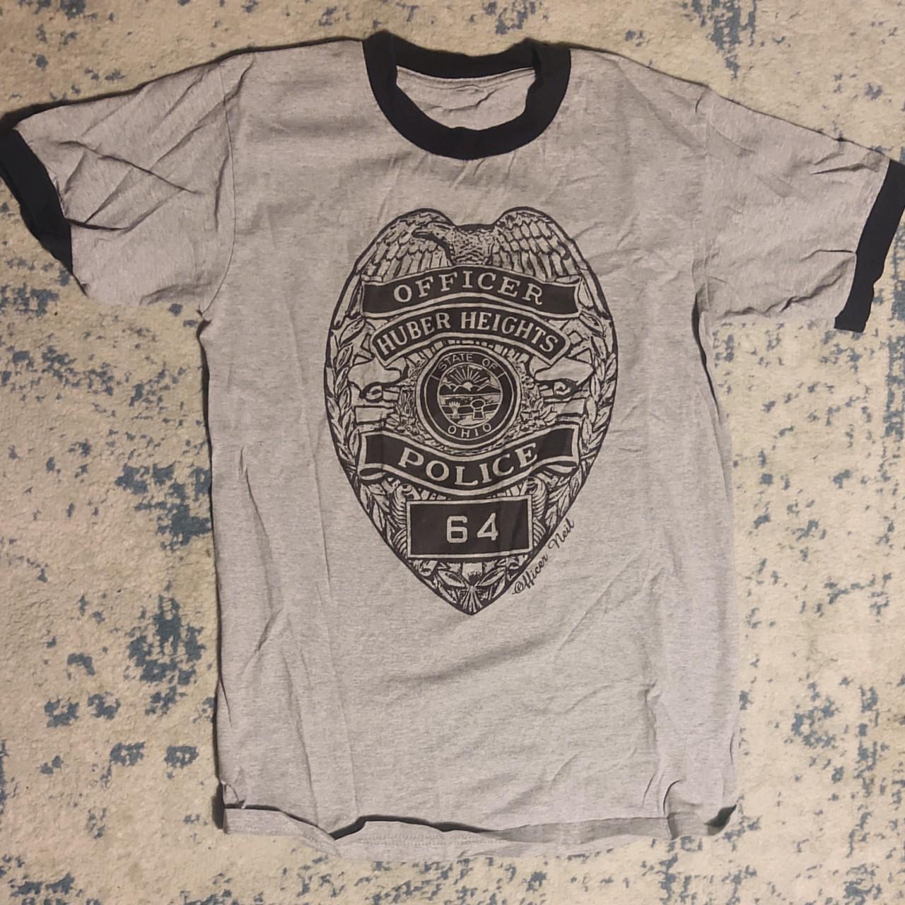 police officer shirt gildan heavy - Depop