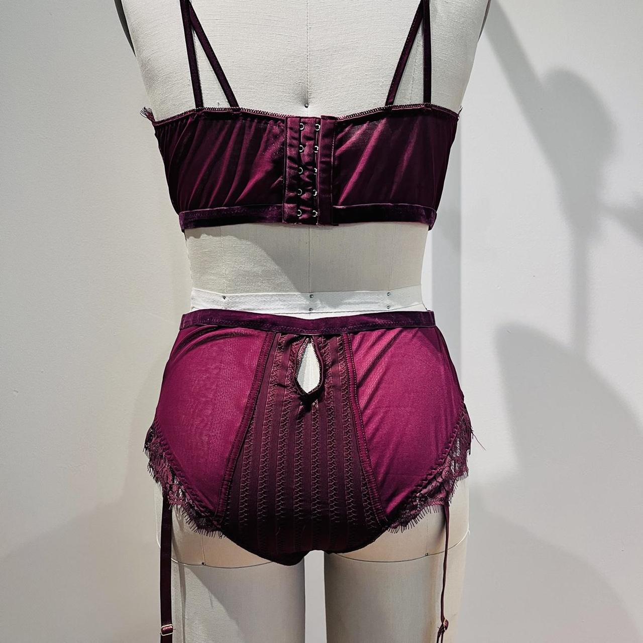 Product Image 3 - Burgundy Vintage style lingerie set