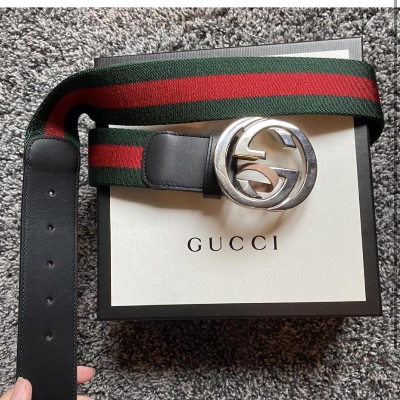 Brand new with box mens gucci belt originally... Depop