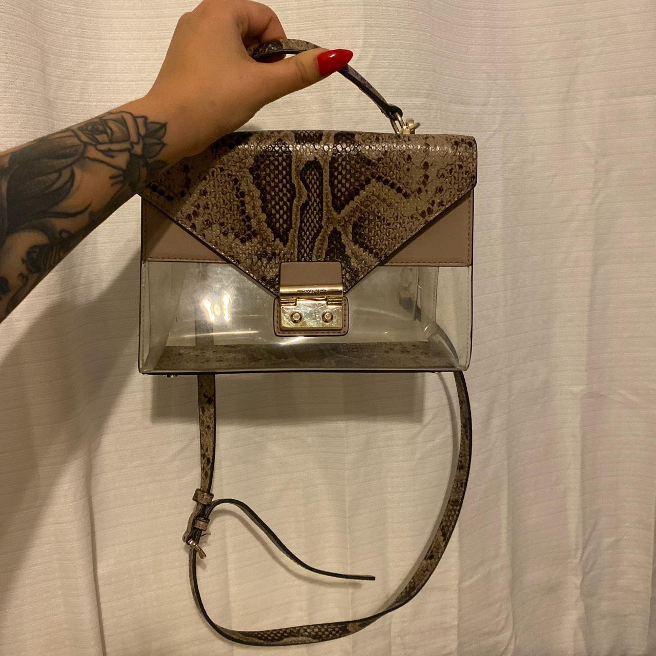 Michael kors transparent bag best sale