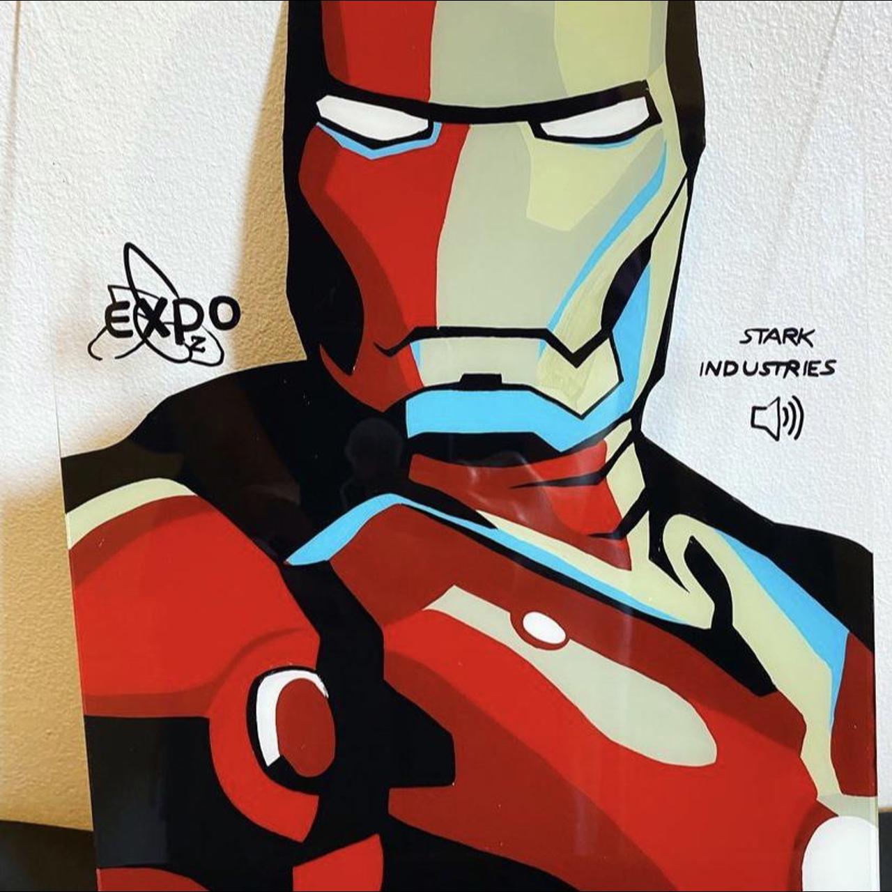 Iron on sale man painting