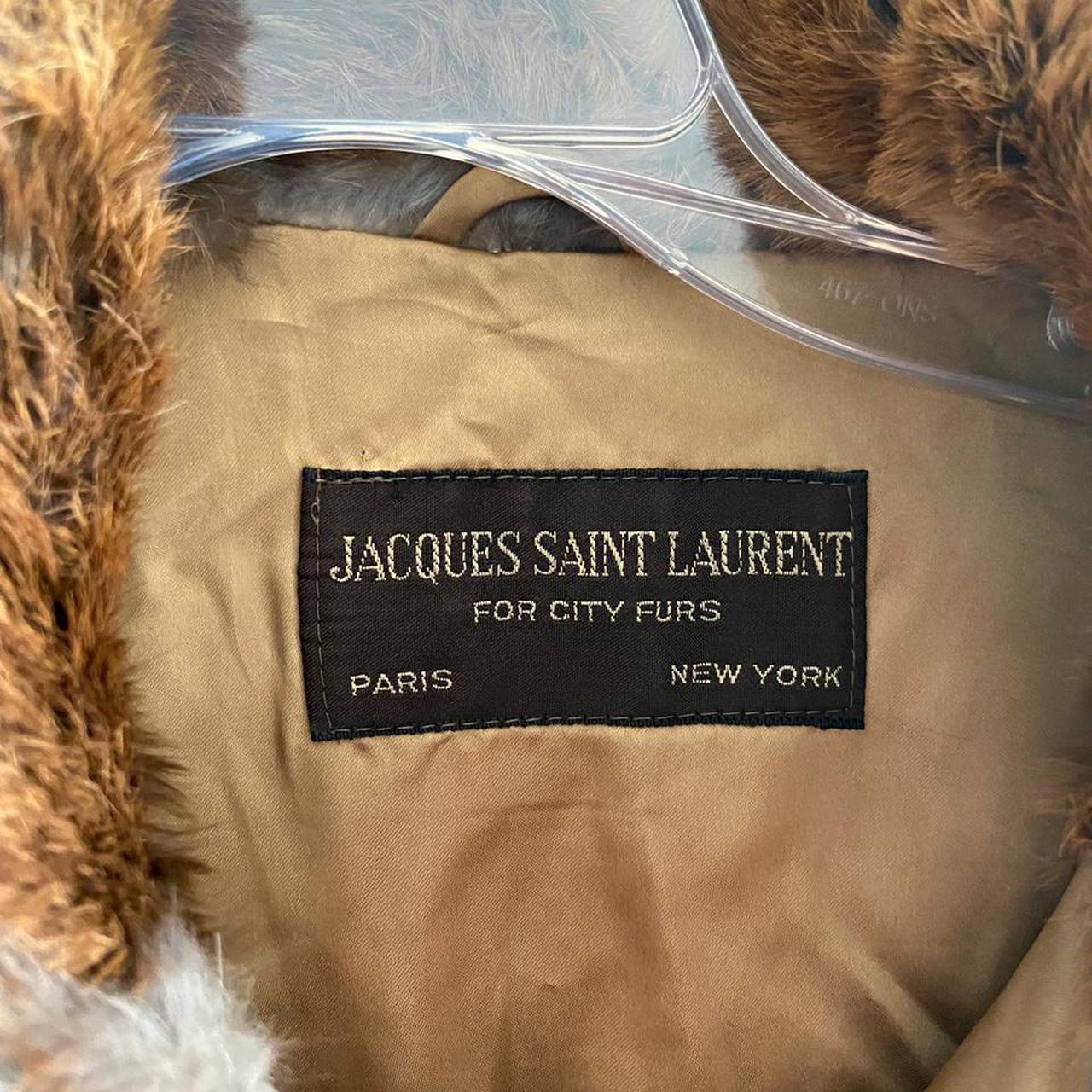 Jacques saint laurent fur coat best sale