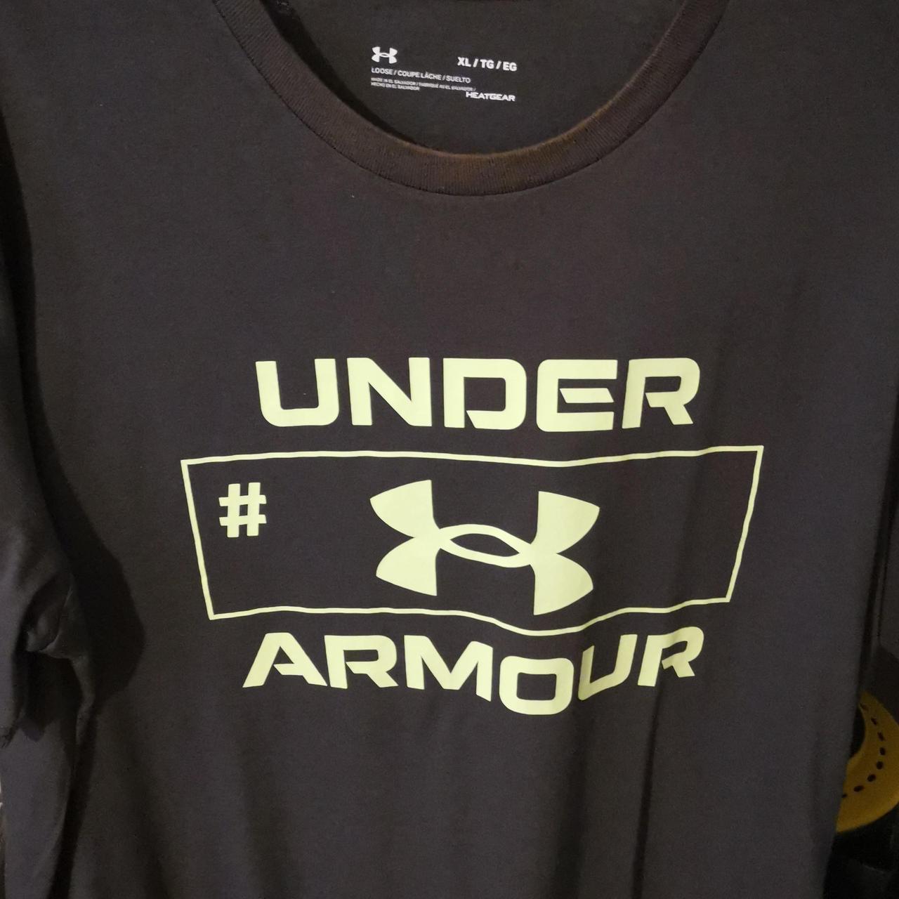 Under Armour xl t shirt only ever worn once in very... - Depop