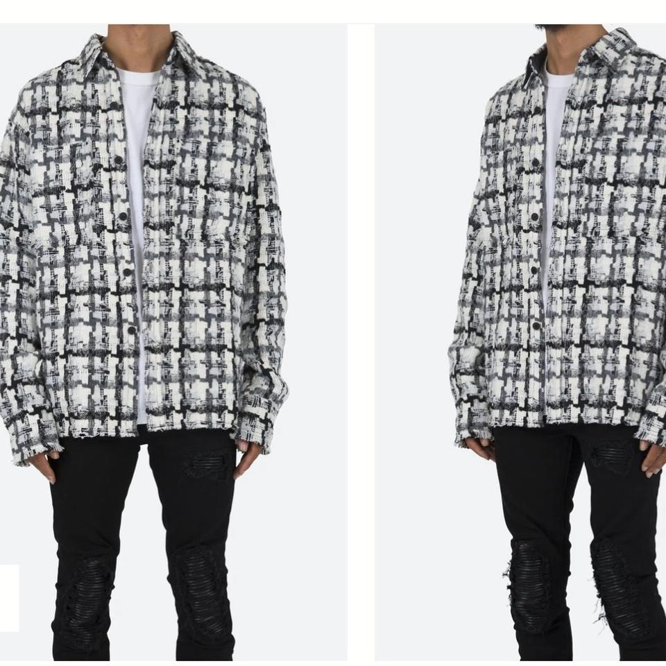 Mnml.la heavyweight raw edge flannel...