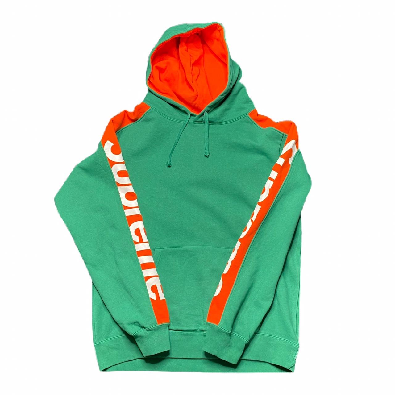 supreme green orange hoodie