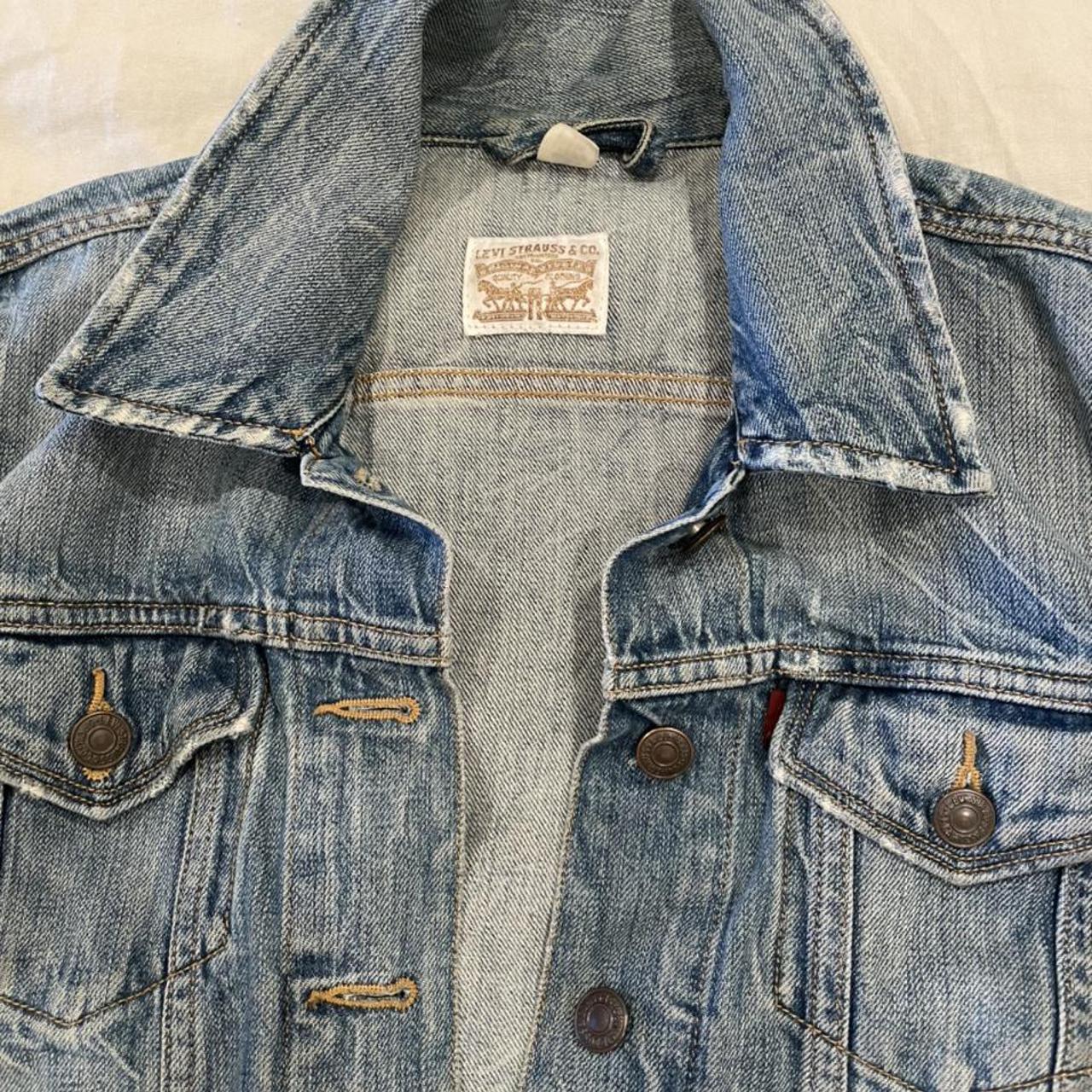 Vintage Levi’s trucker jacket Size medium Some... - Depop