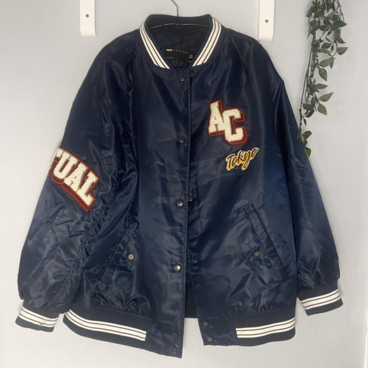 ASOS Women's Navy Jacket | Depop