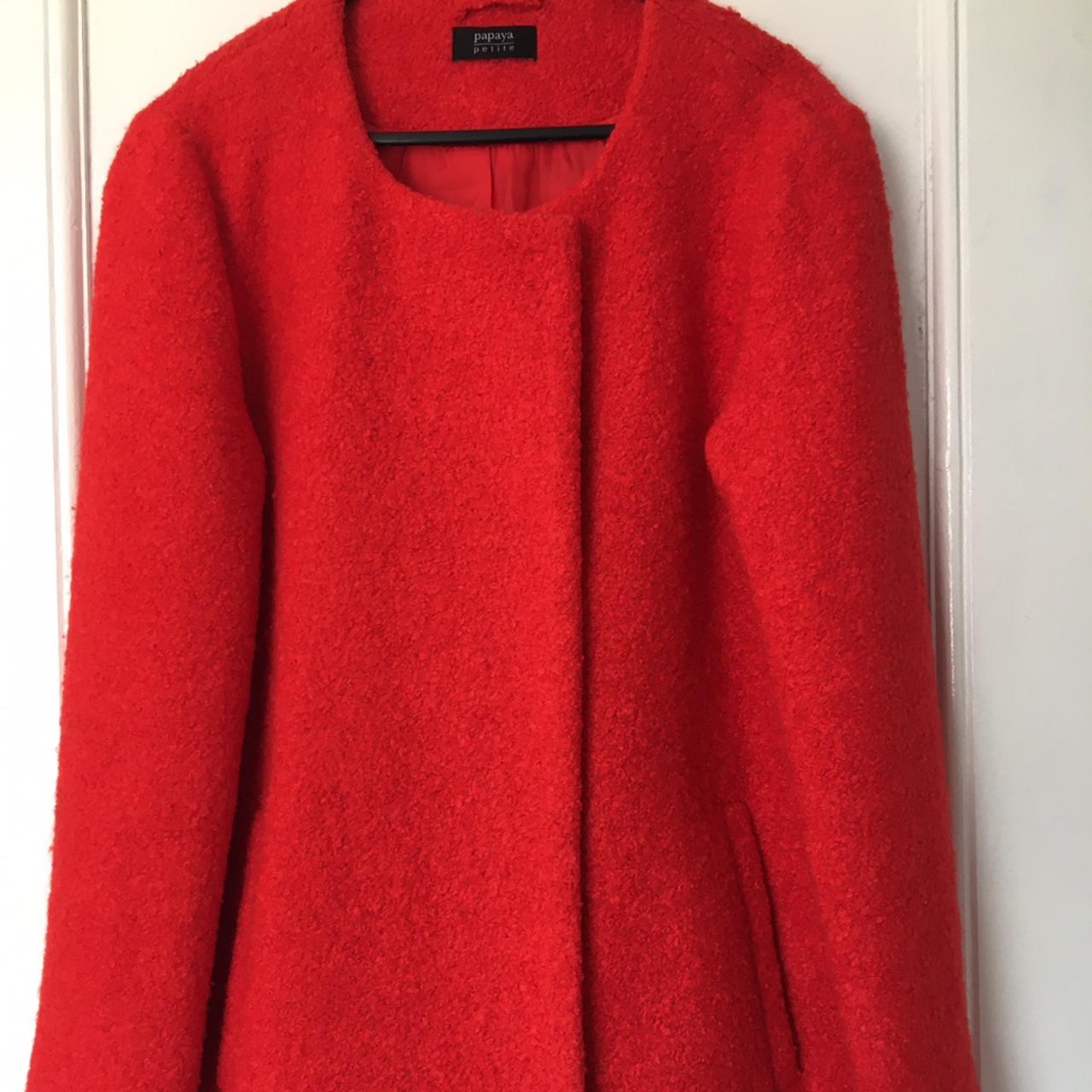 papaya petite coat