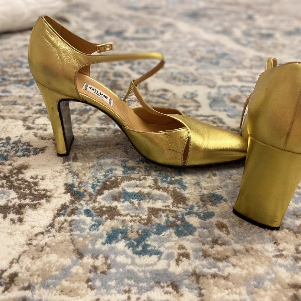 Celine deals gold shoes