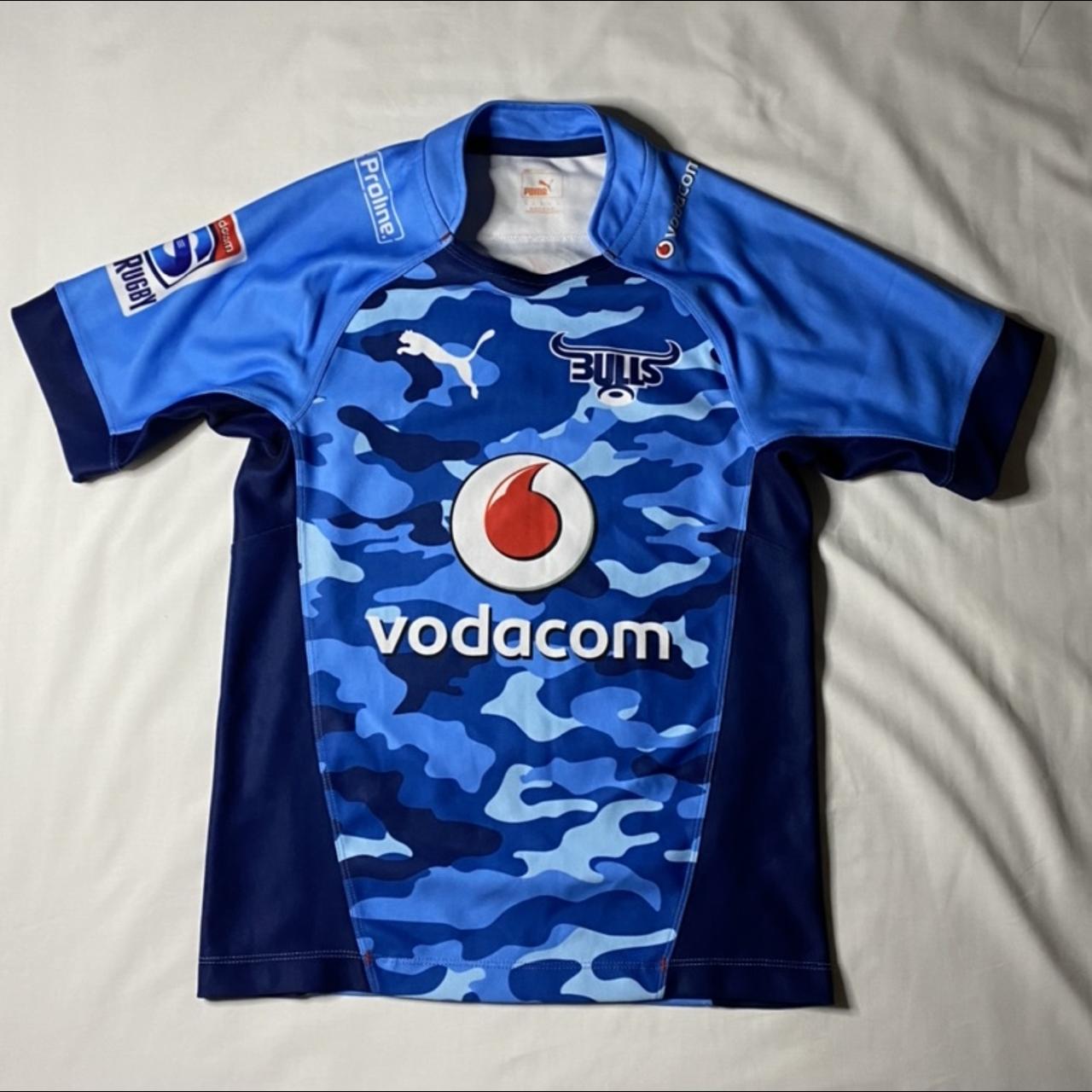 bulls rugby union jersey size small. Tight fit.... Depop