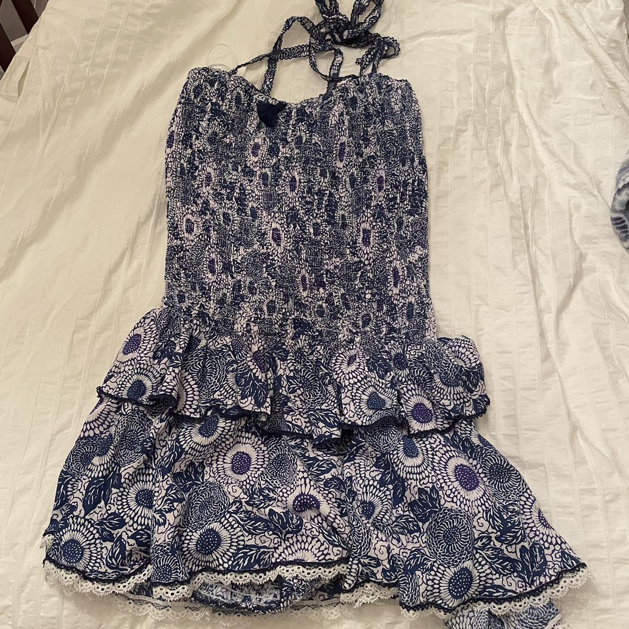 Poupette St Barth Women's Blue and Purple Dress (2)