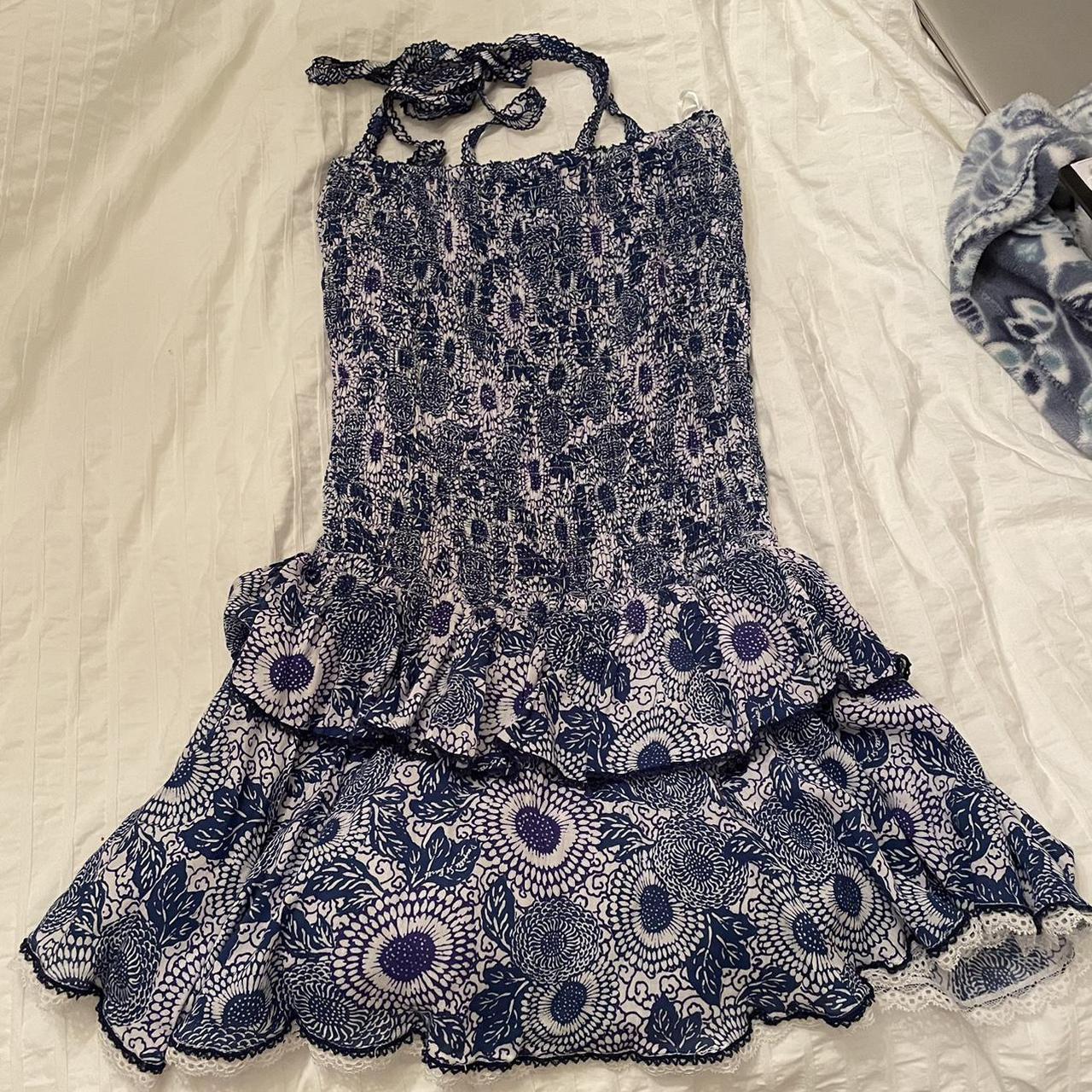 Poupette St Barth Women's Blue and Purple Dress (3)