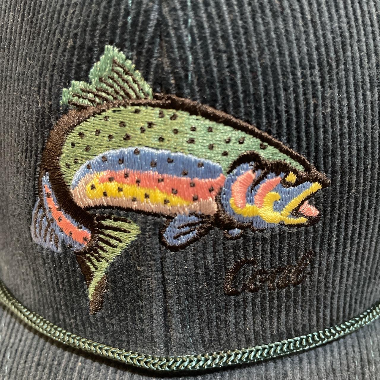 COAL RAINBOW TROUT WILDERNESS CORDUROY BLUE SNAPBACK... Depop