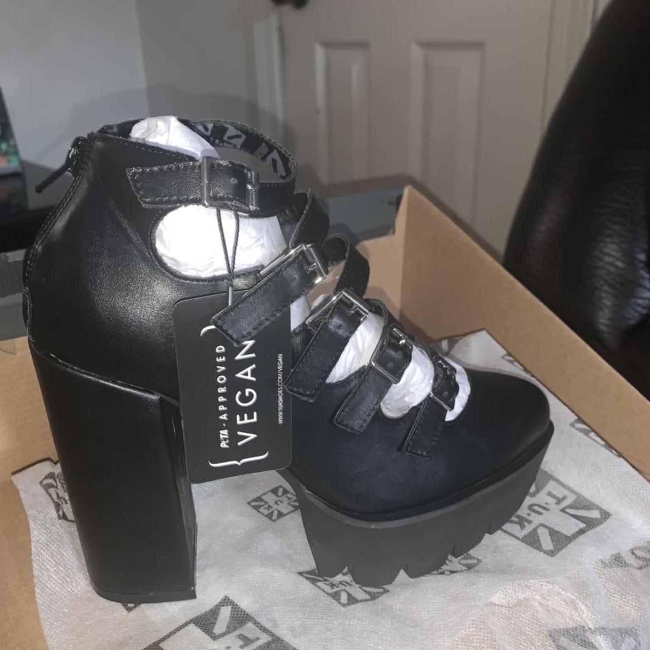 T.U.K. Shoes Black Rockstar Multi Strap Mary Jane Depop