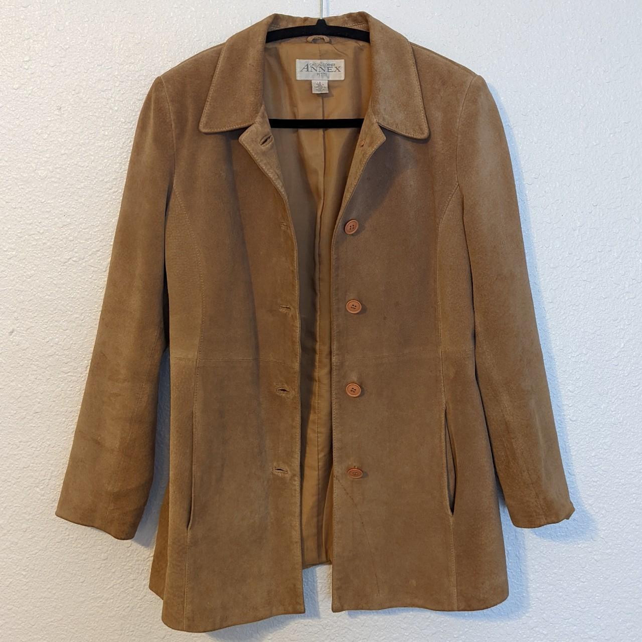 Genuine suede Leather jacket by casual corner Annex... - Depop