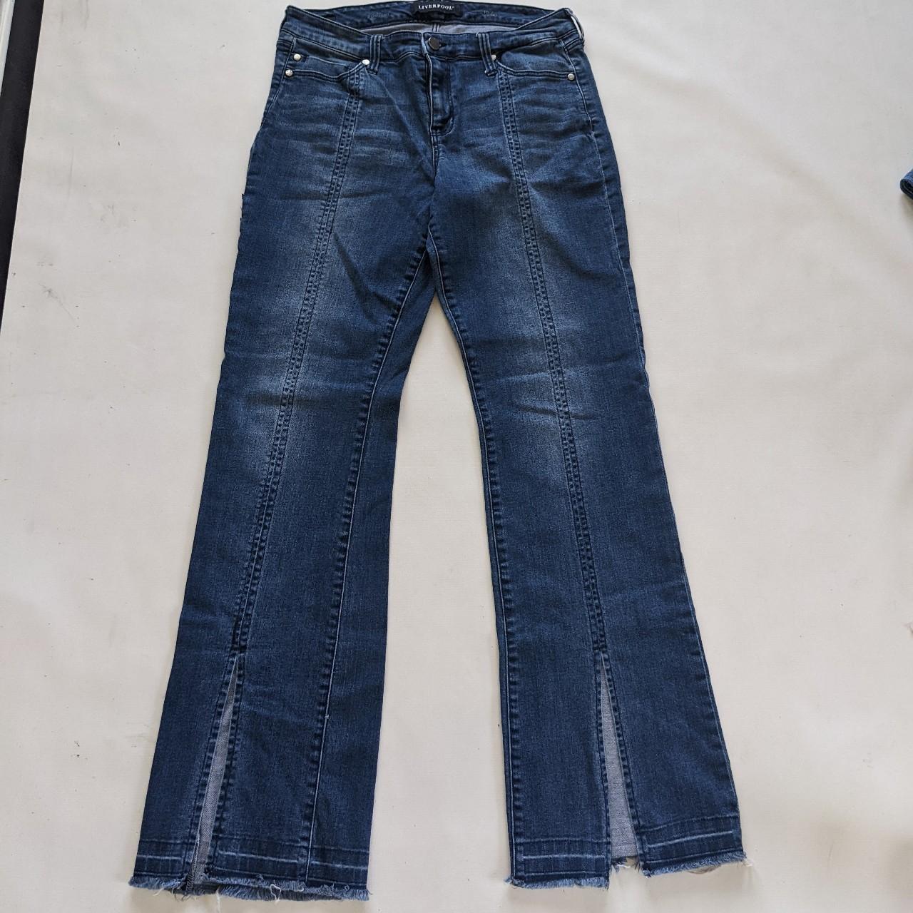 LIVERPOOL slit bootcut jeans size 10/30 Flat... Depop