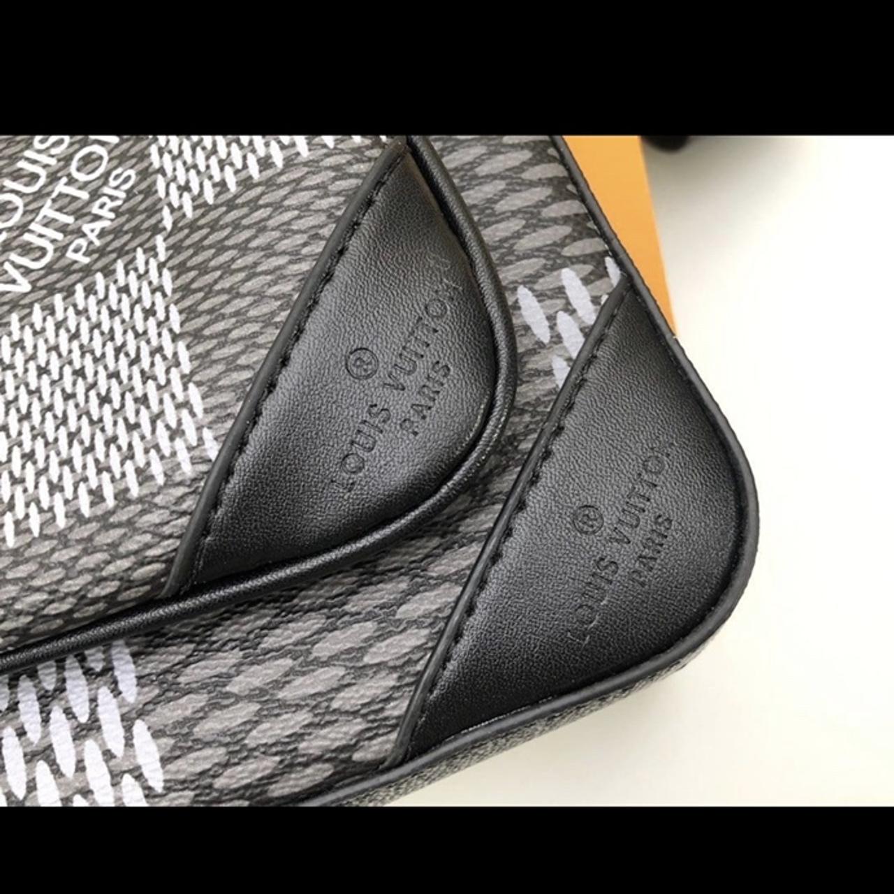 Louis Vuitton LV Trio messenger Eclipse reverse new Grey Cloth ref