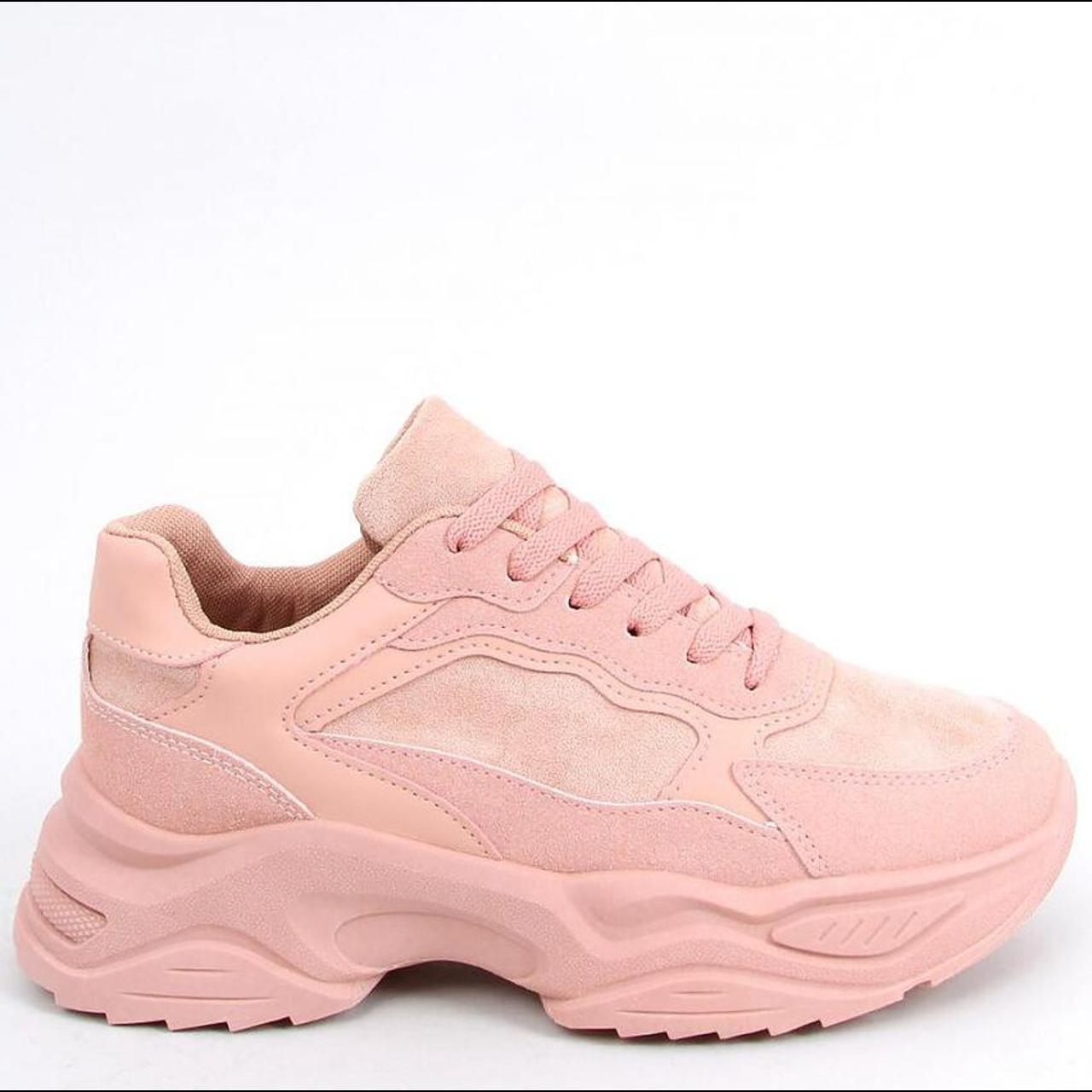Pink chunky trainers streetwear trainers, chunky... - Depop