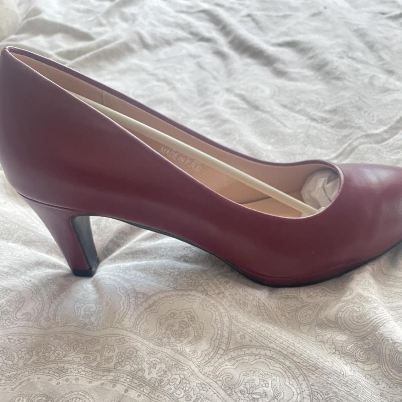 burgundy red heels