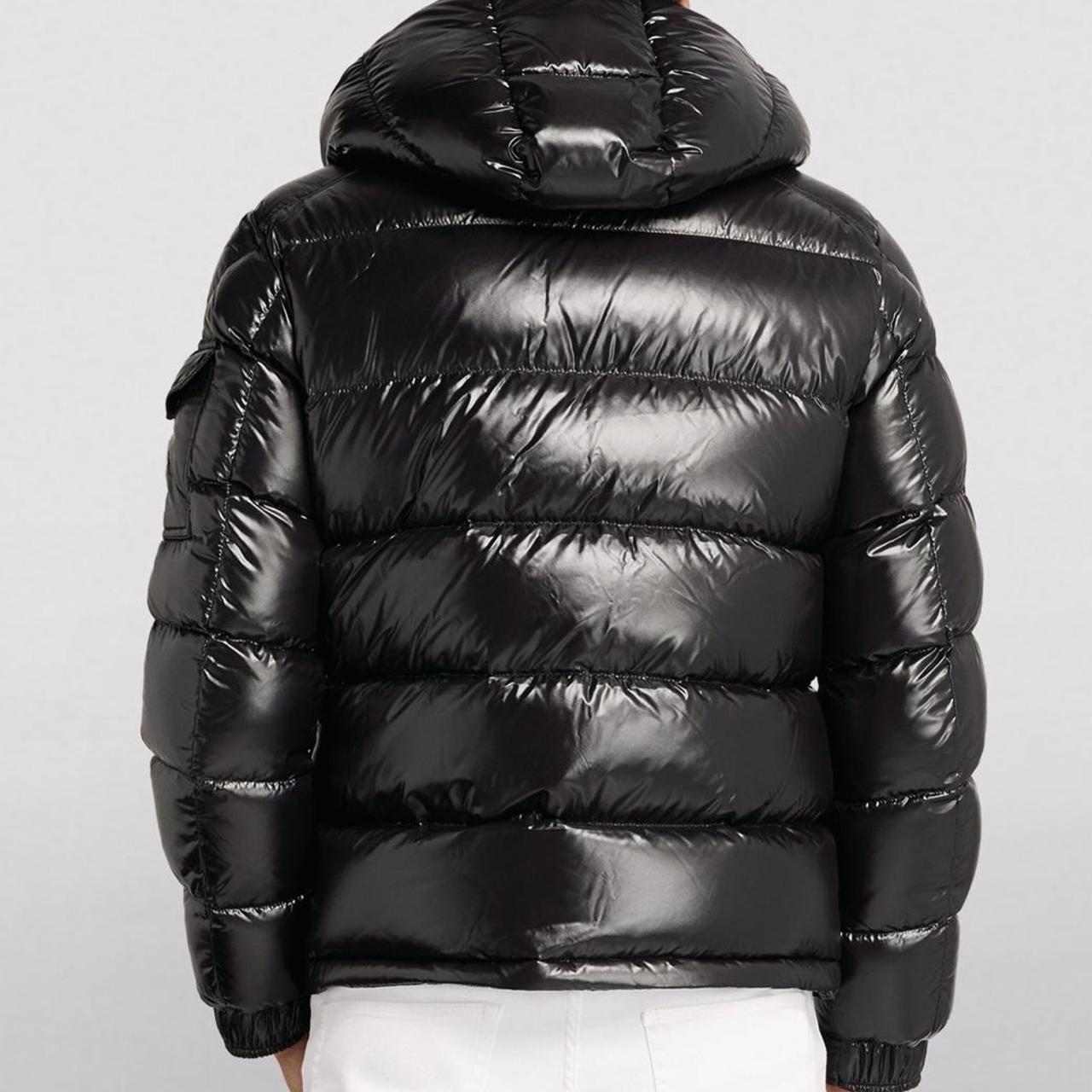 Moncler Maya Down Puffer Jacket - Black • Full zip... - Depop