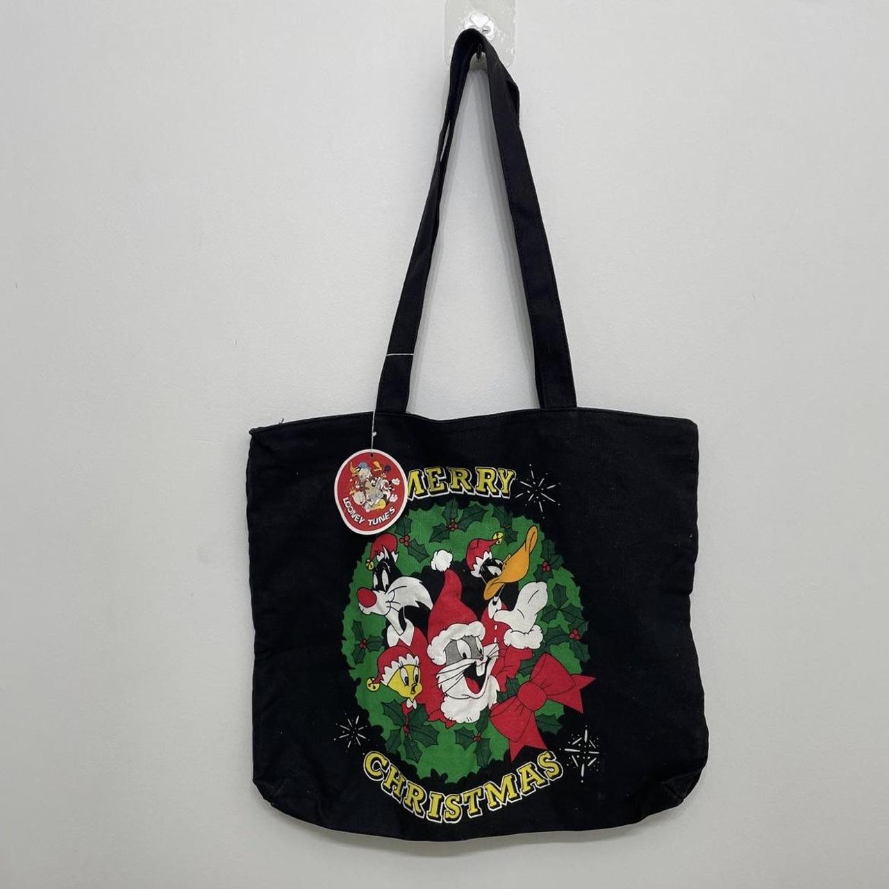 Vintage Warner Bros Looney Tunes Mischief Makers 1993 Holiday factory Christmas Tote Bag