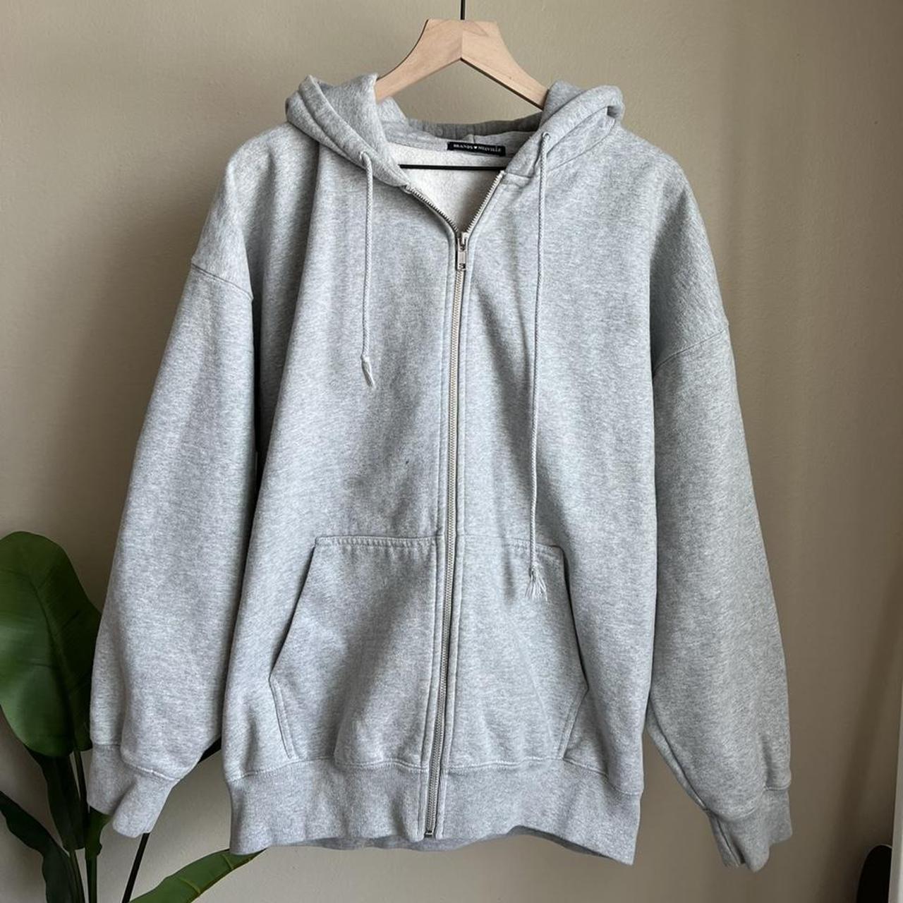 brandy melville carla moletom com capuz grey