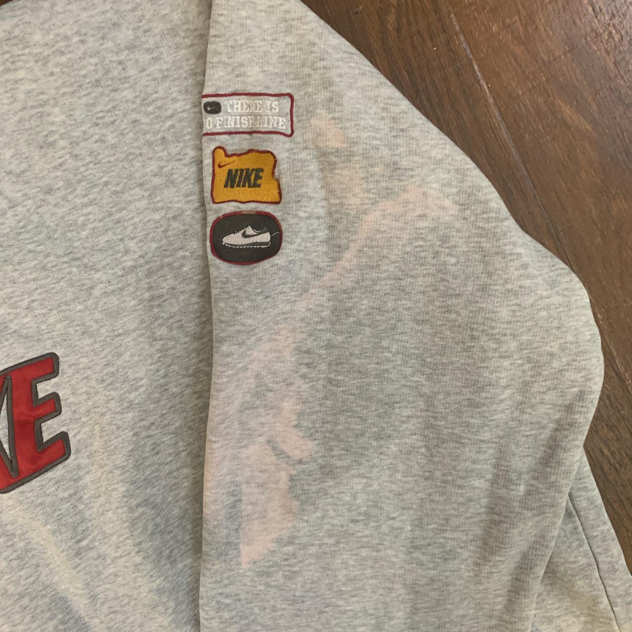 vintage late 90s nike embroidered front and sleeve... - Depop