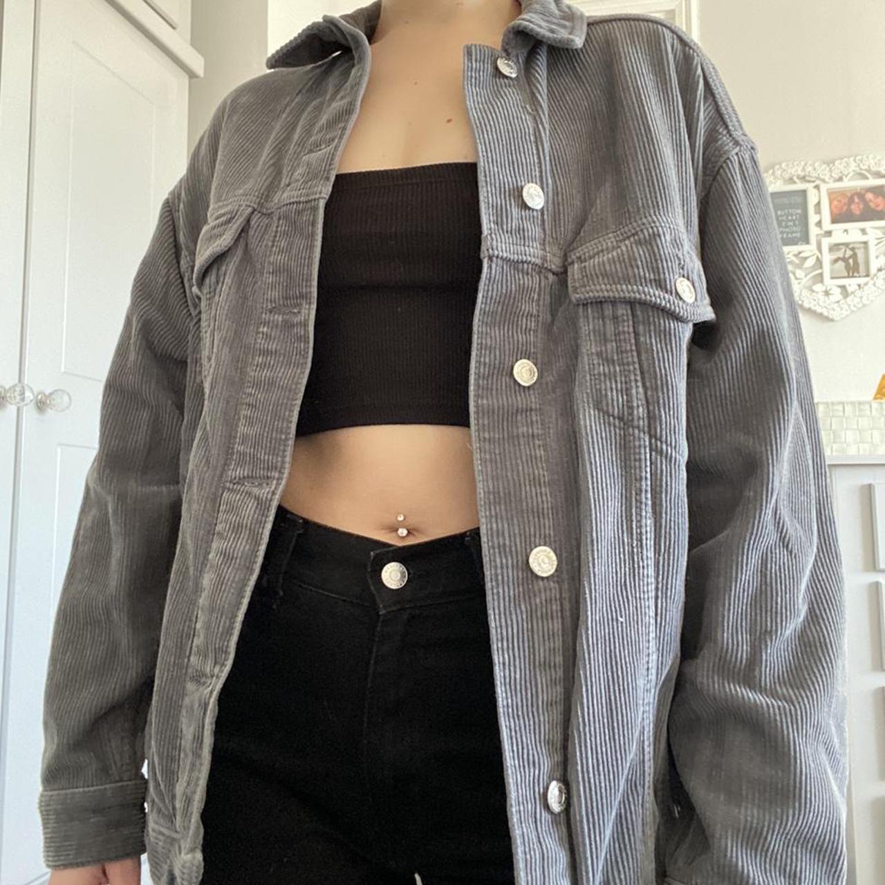 topshop oversized corduroy jacket