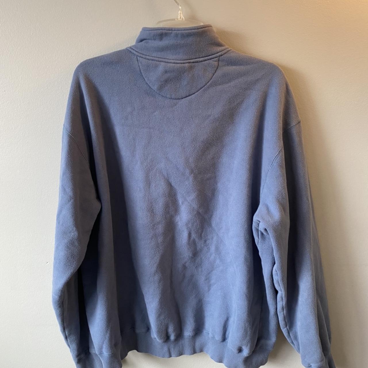 Vintage Rebok 1/4 zip Blue Men’s XL (Fits like... - Depop